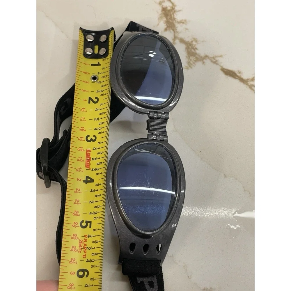 Vintage Y2K GAP Goggles Adjustable Folding Logo Grey‎ Cyberpunk Riding Sports